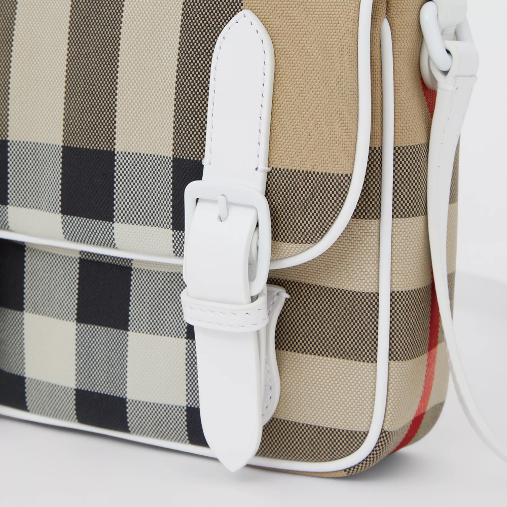 Sac à carreaux beige pour filles