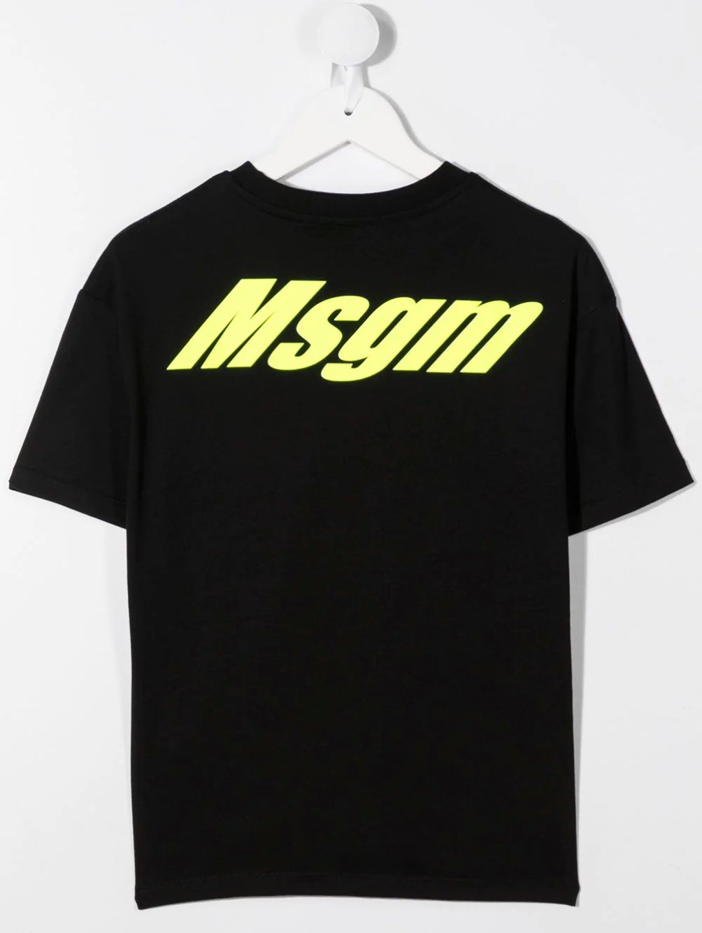 Girls Black Logo Cotton T-Shirt