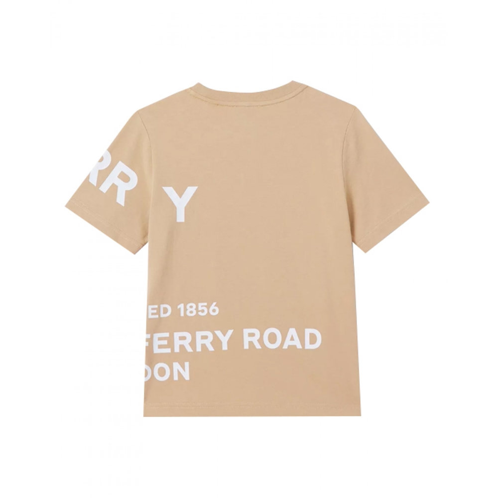 Boy & Girls Beige Cotton T-Shirts