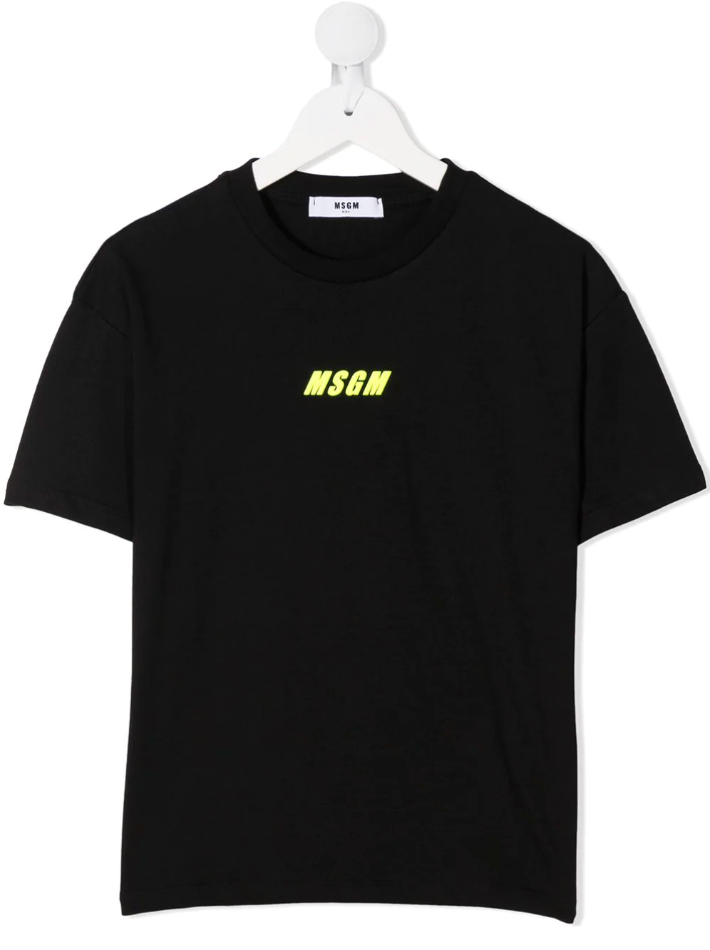 Girls Black Logo Cotton T-Shirt