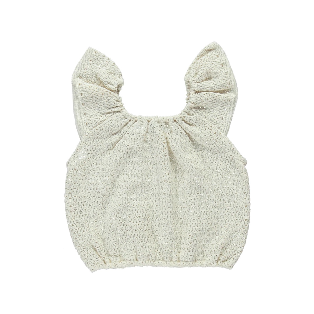 Girls White Cotton Top