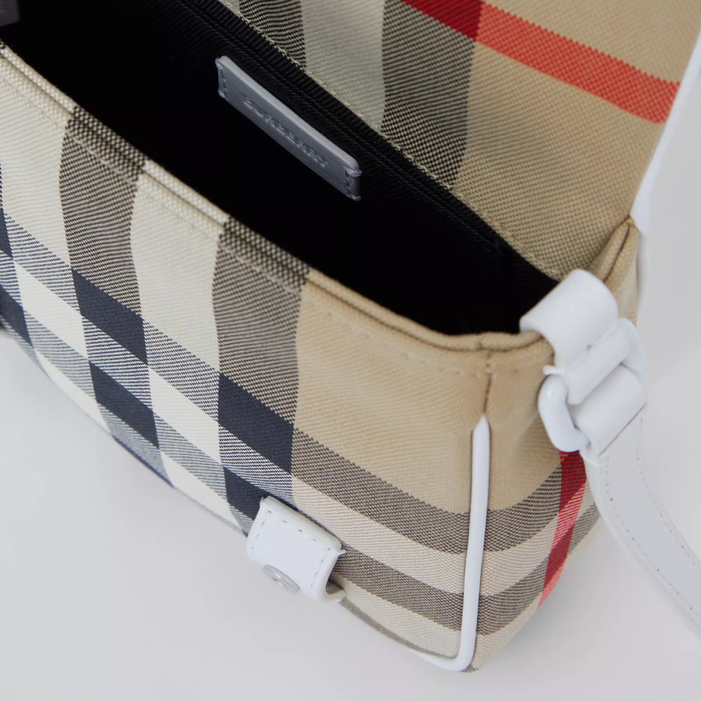 Sac à carreaux beige pour filles