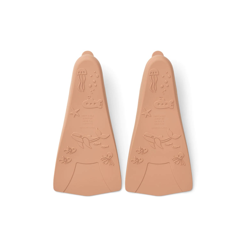 Palmes de natation marron pour garçons et filles