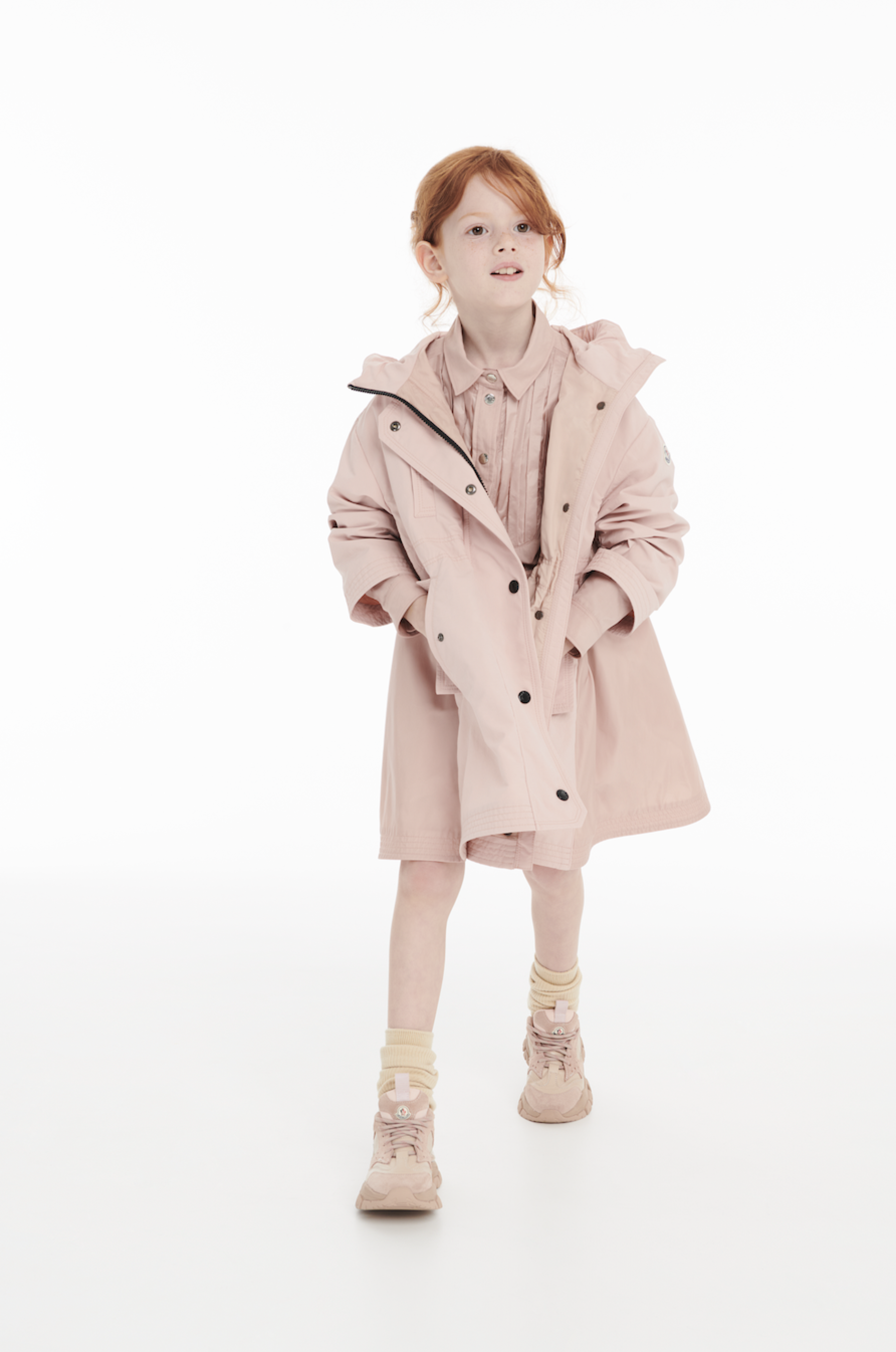 Girls Pink Hooded Jacket