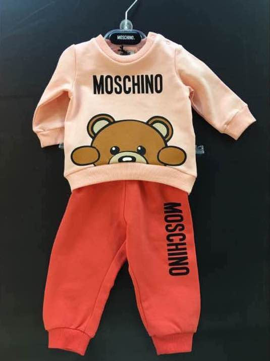 Baby Girls Pink & Red Tracksuit