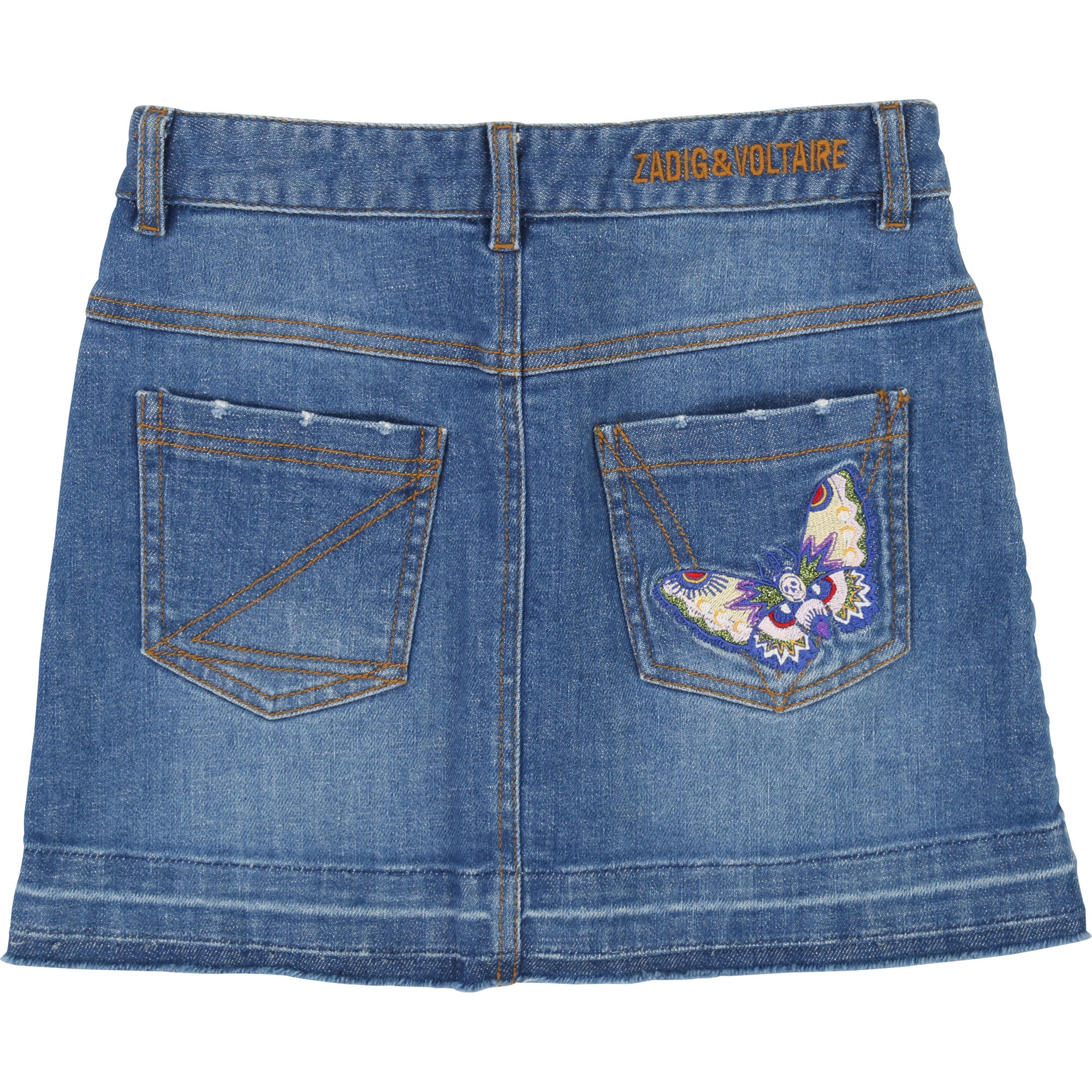 Girls Blue Denim Skirt