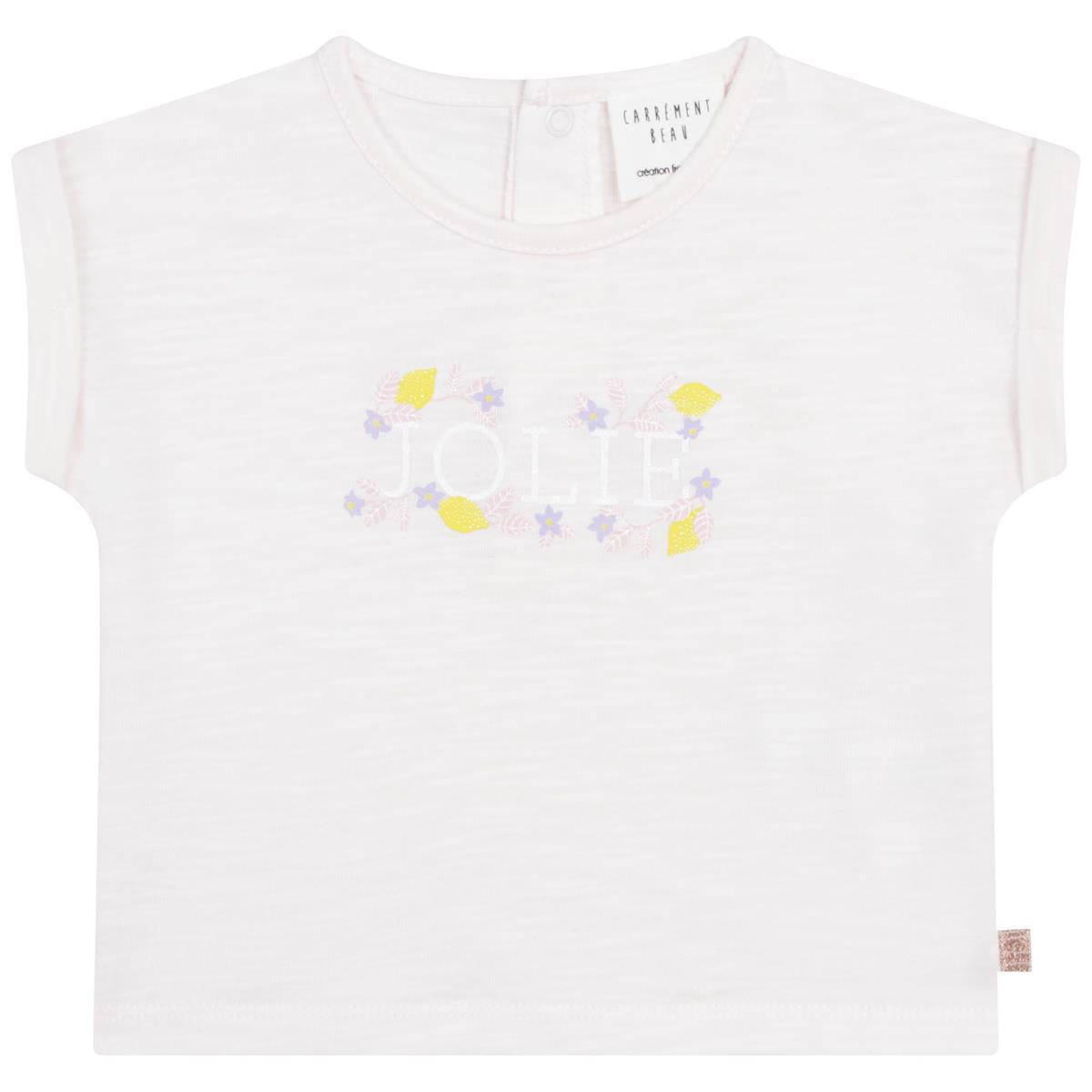 Girls White Logo T-Shirt