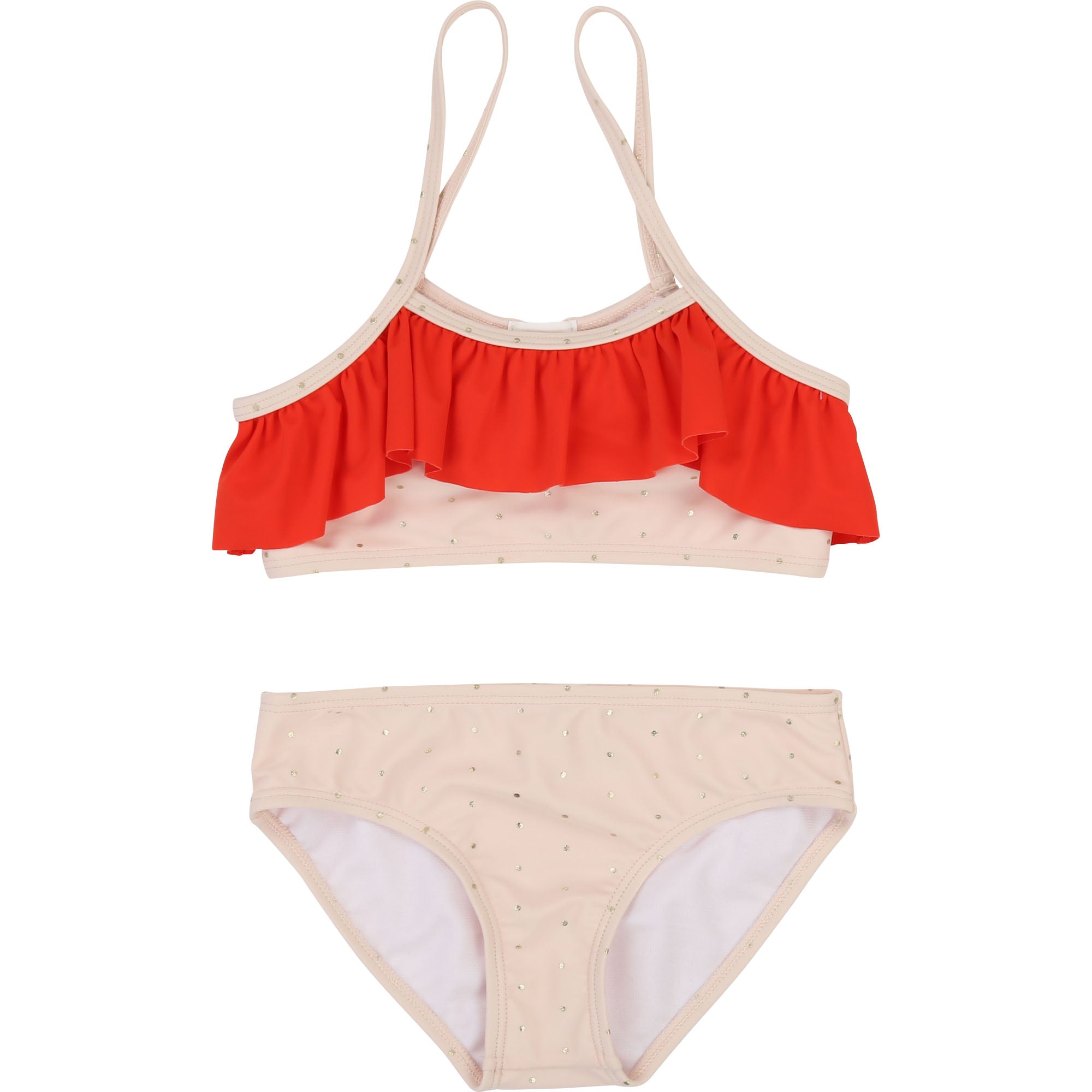 Girls Red & Rice Swimsuit