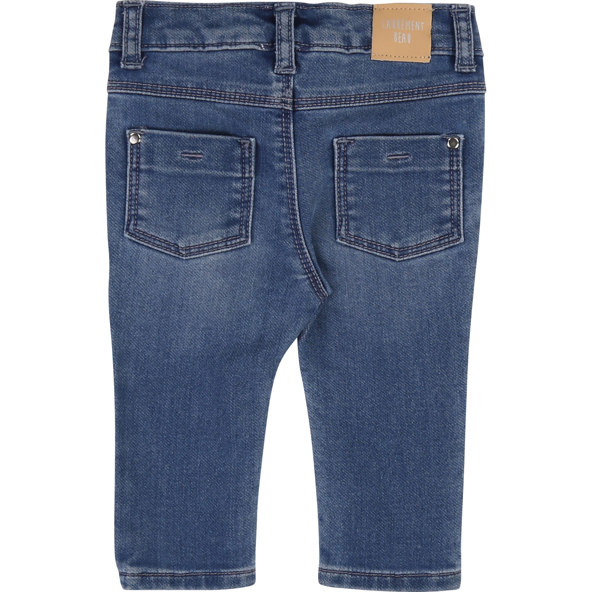 Baby Girls Blue Denim Trousers