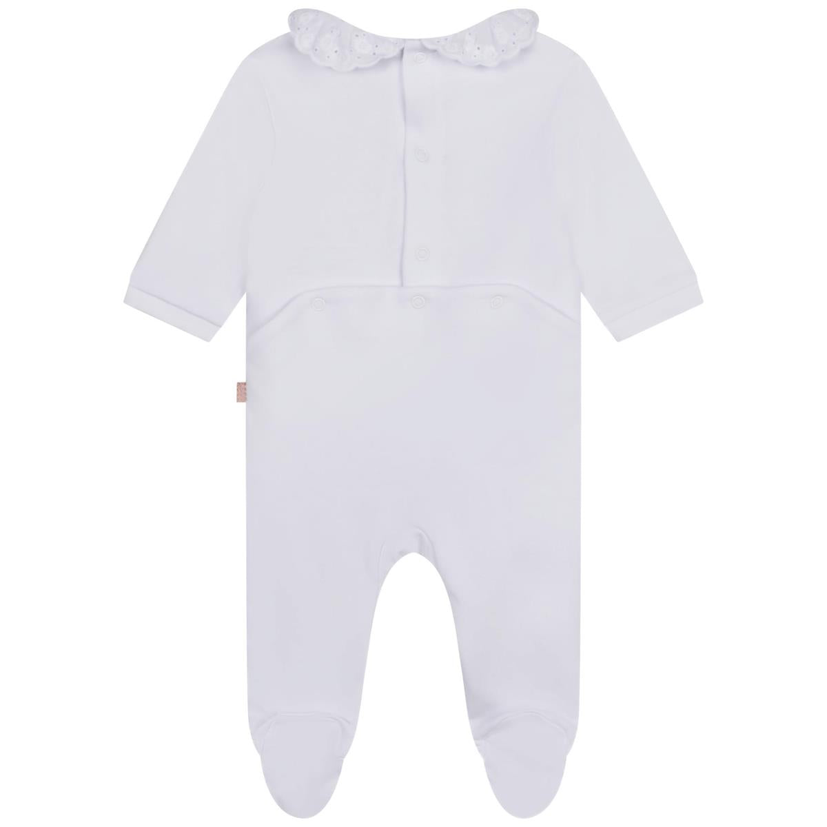 Baby Girls White Babysuit