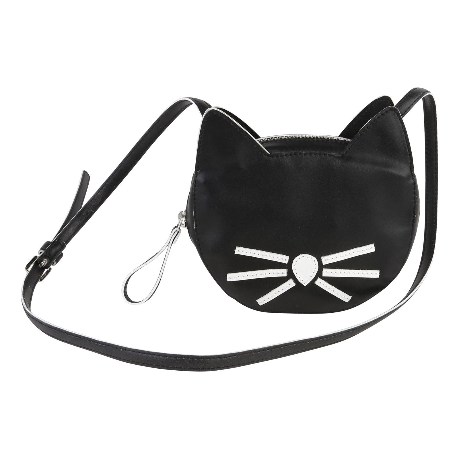Girls Black Cat Head Style Bag - CÉMAROSE | Children's Fashion Store - 1