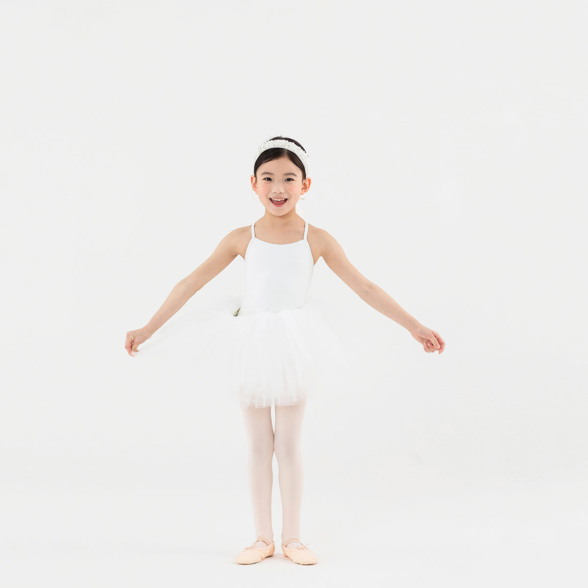 Jupon de danse blanc pour filles