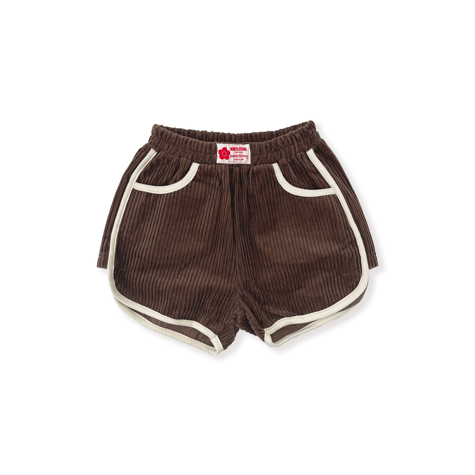 Girls Brown Corduroy Shorts