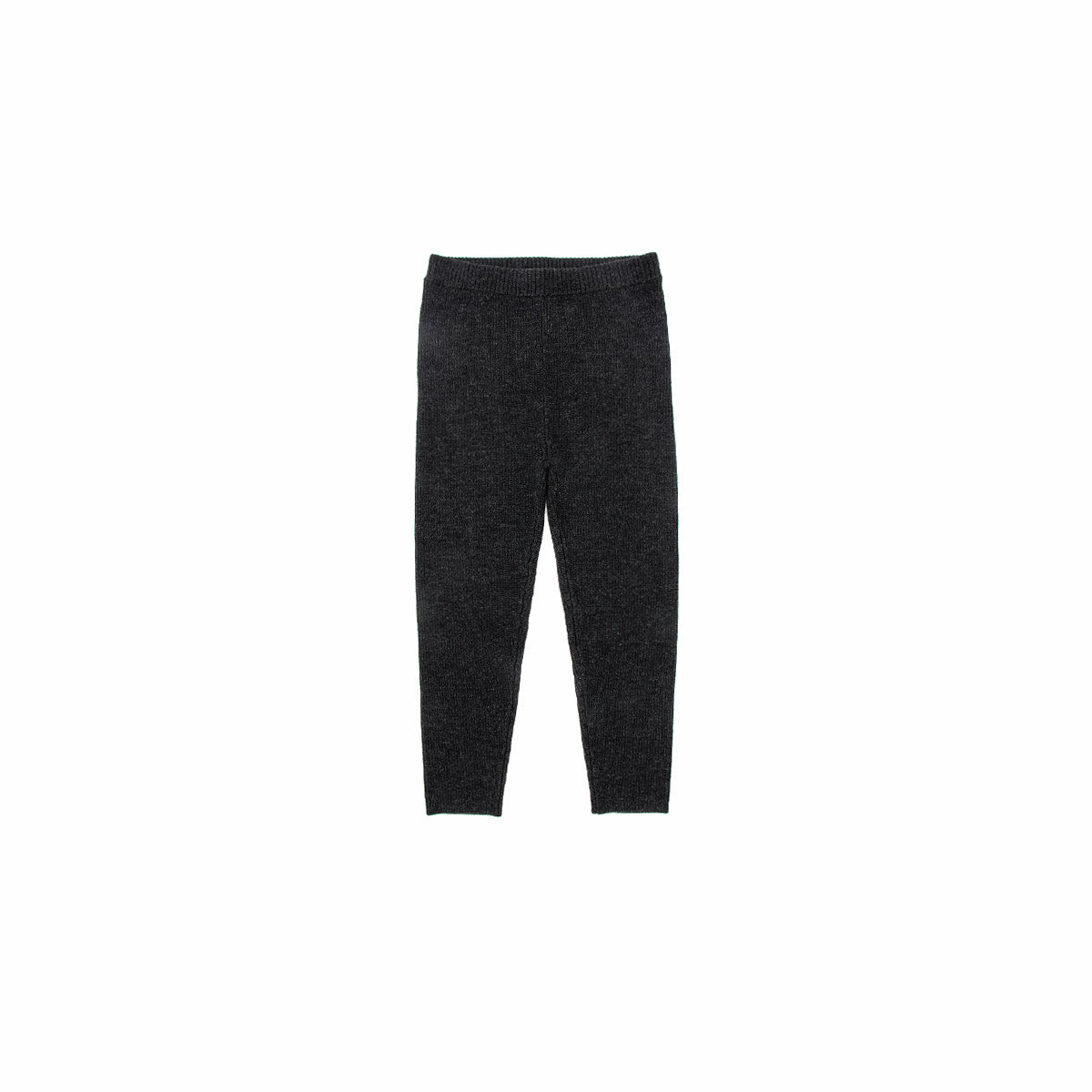 Girls Dark Grey Wool Leggings