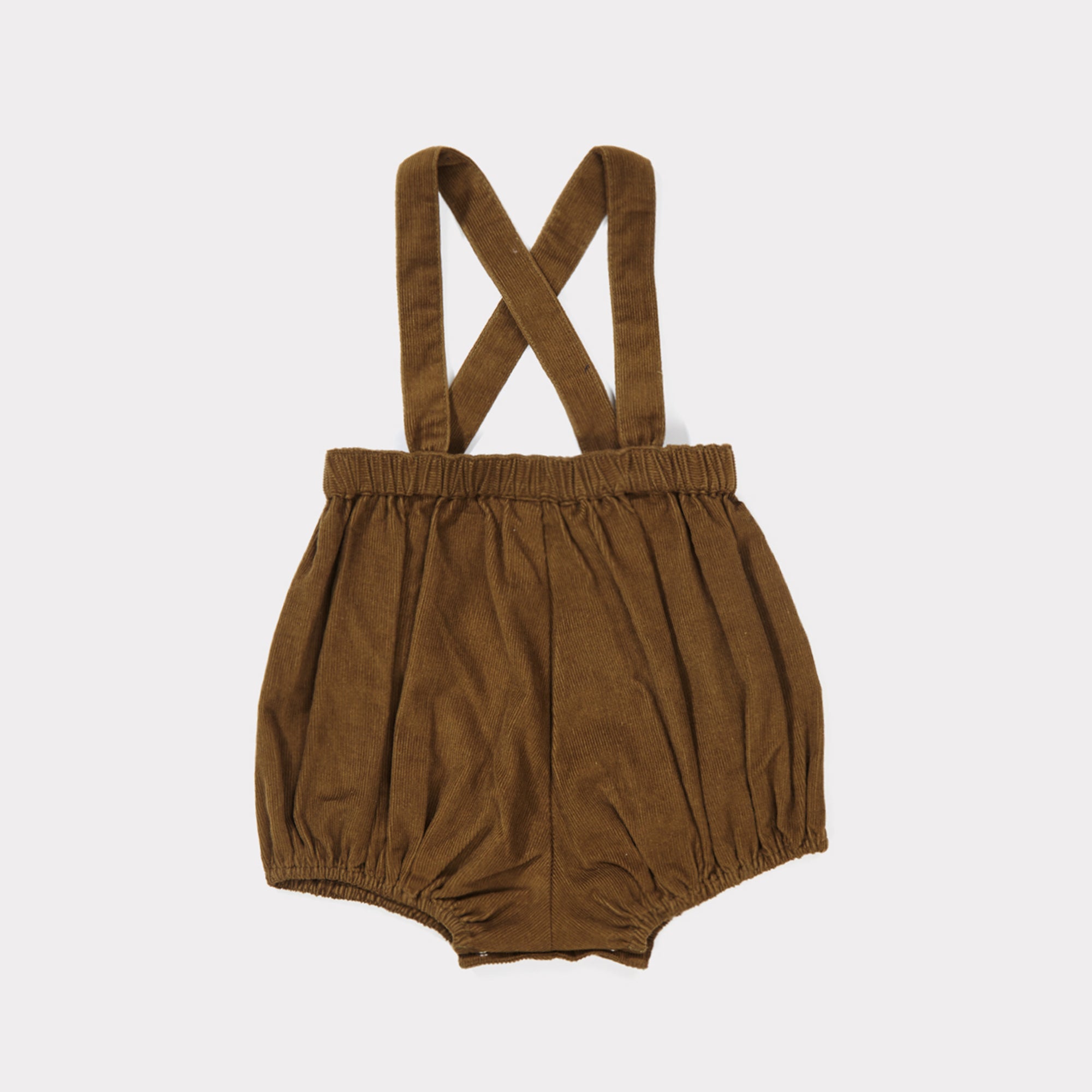 Baby Khaki Cotton Woven Romper
