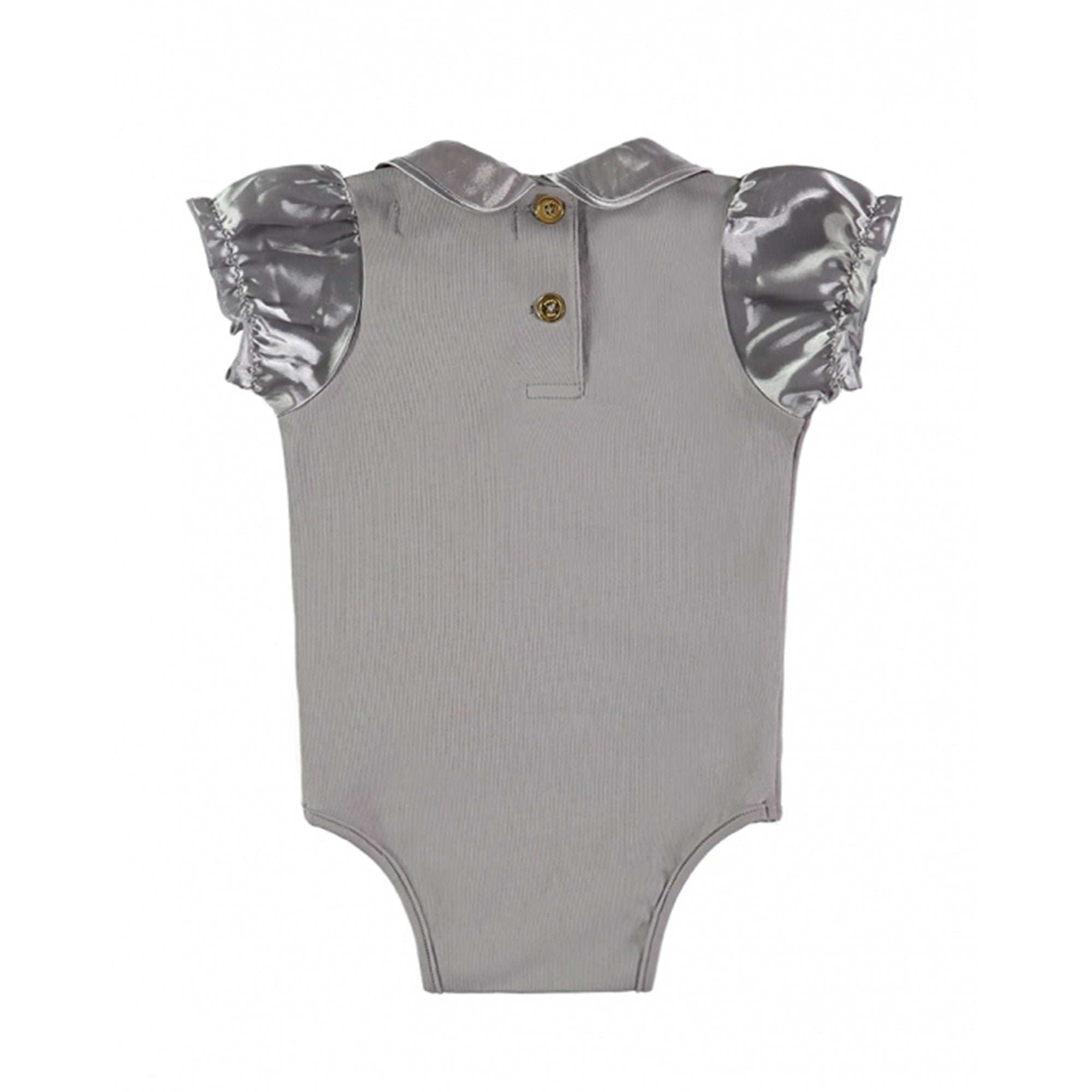 Baby Girls Ash Grey Babysuit