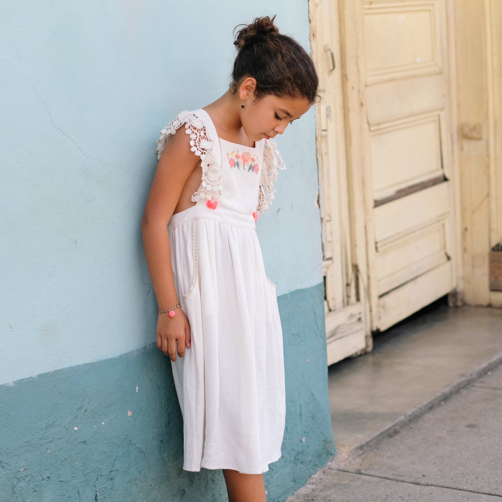 Girls White Dress