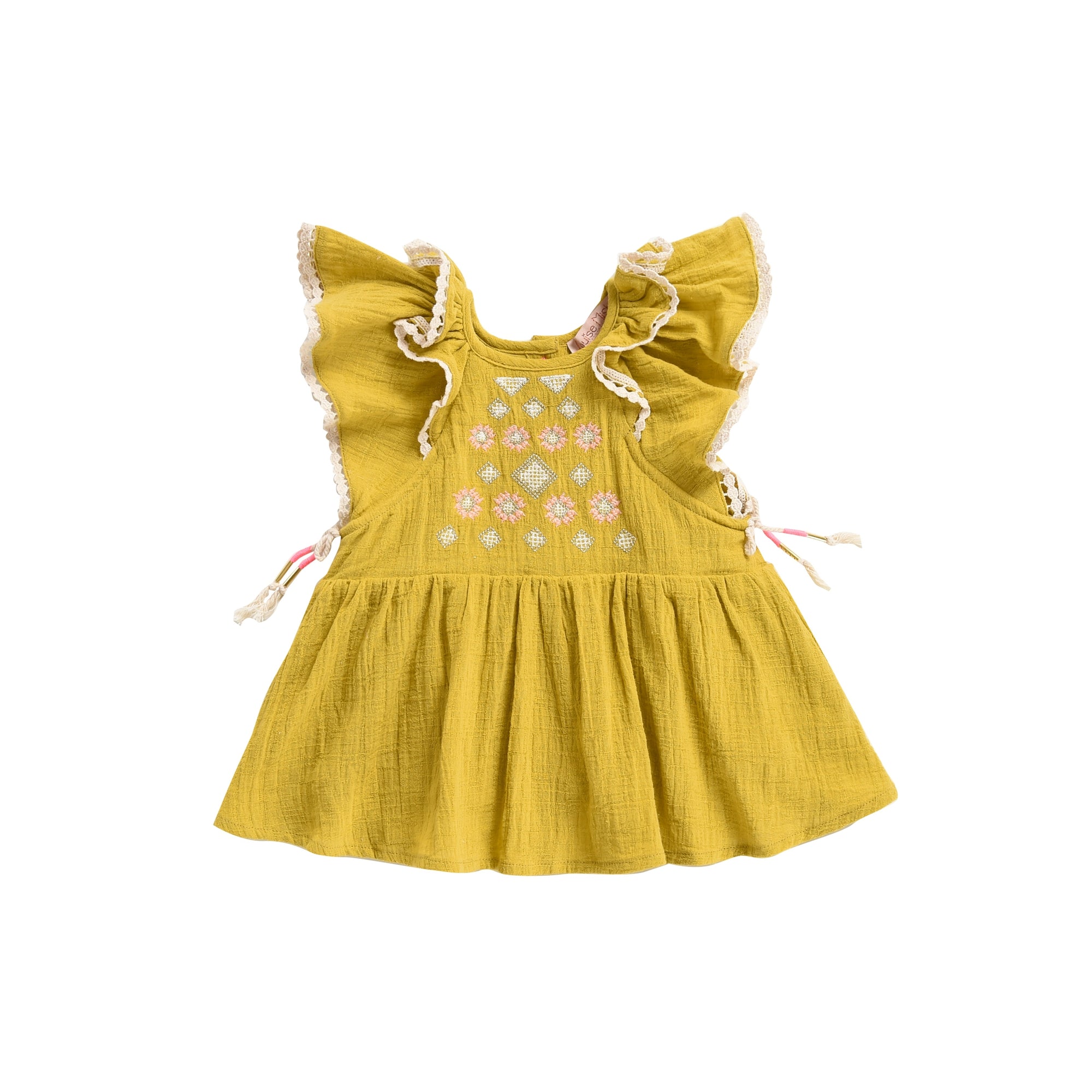 Girls Safran Cotton Dress