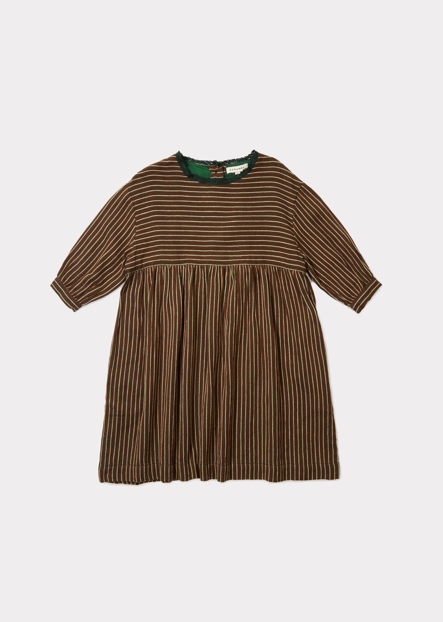 Girls Striped Woven Dress
