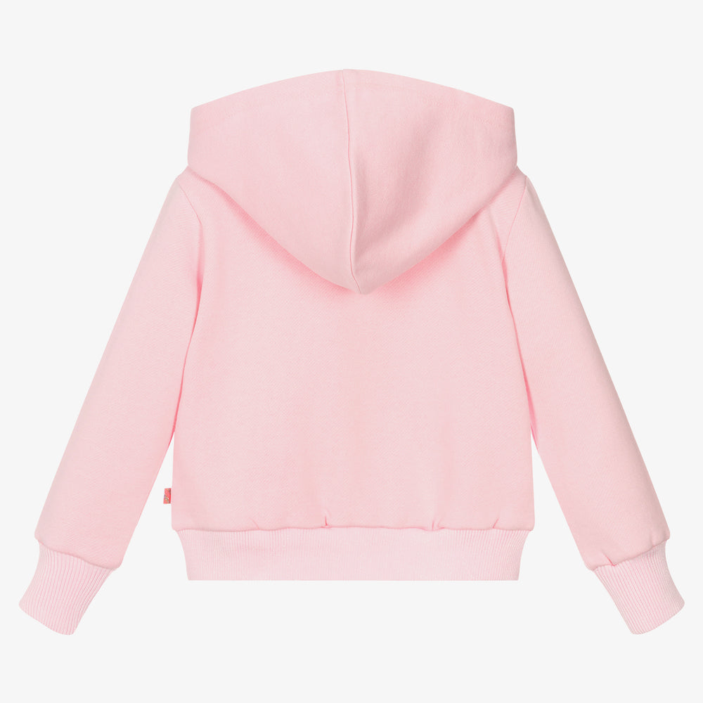 Girls Pink Zip-Up Top