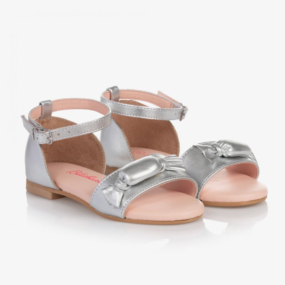 Girls Silver Sandals