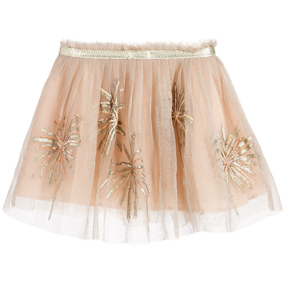 Girls Pink Powder Skirt With Sequins - CÉMAROSE | Children's Fashion Store - 3