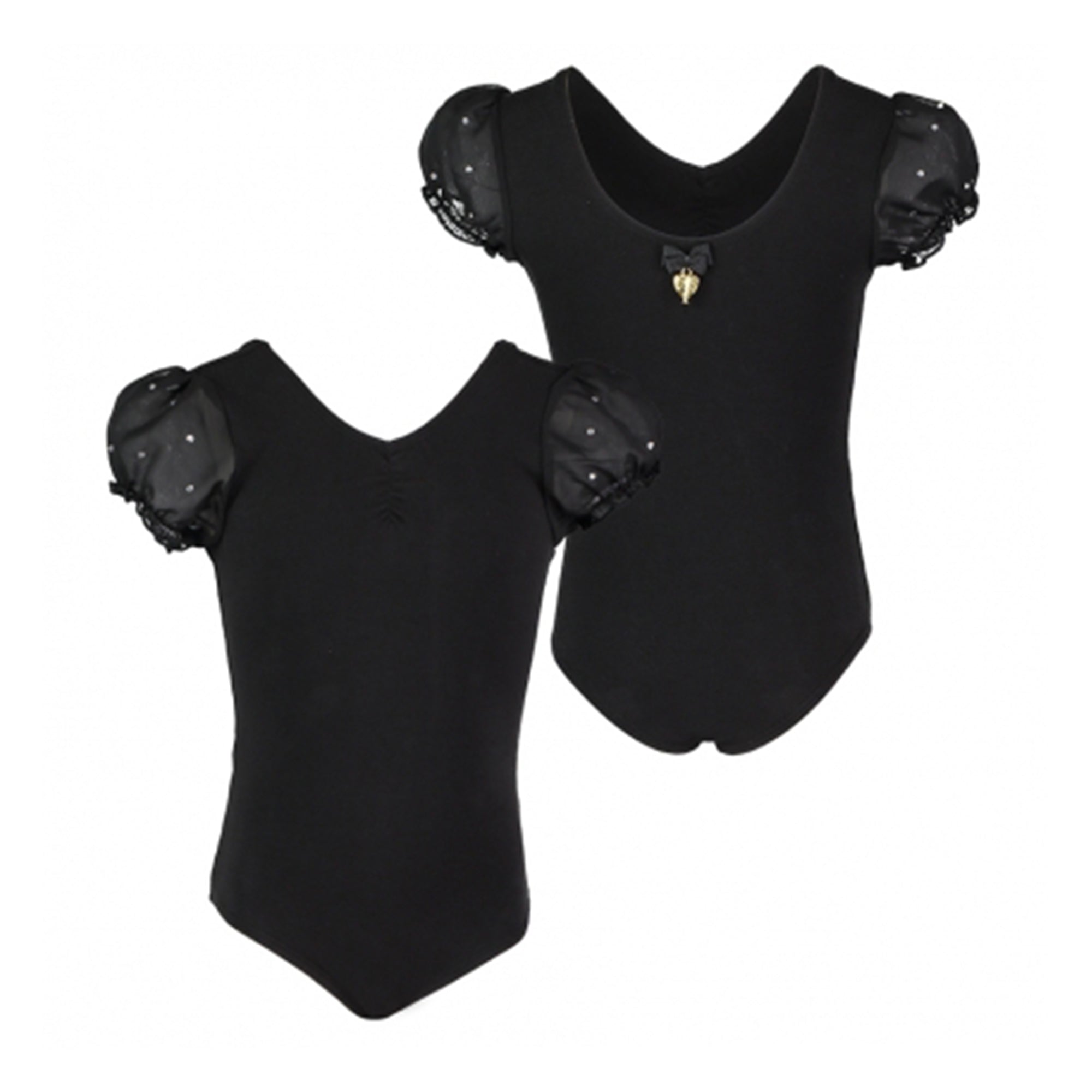 Girls Jet Black Leotard