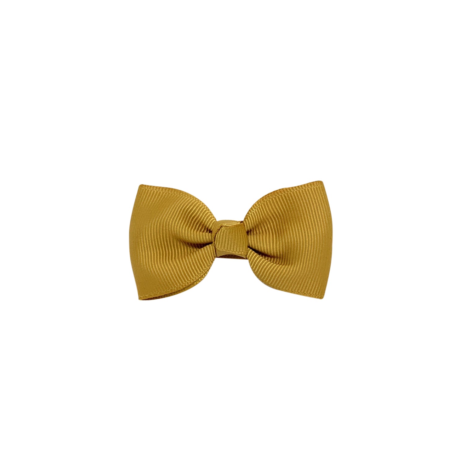 Girls Dark Yellow Bow Hair Clip - 7cm