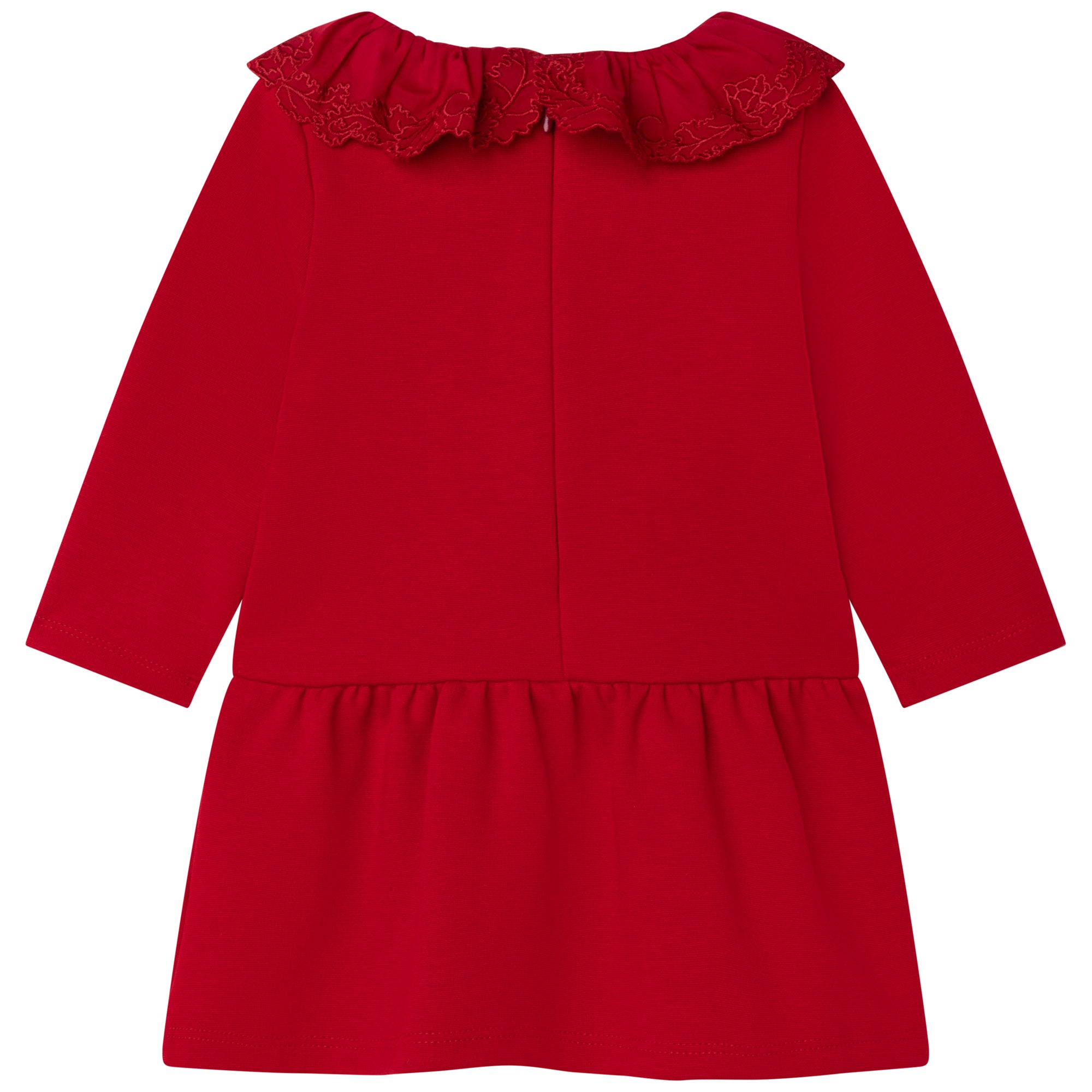 Baby Girls Red Ruffle Dress