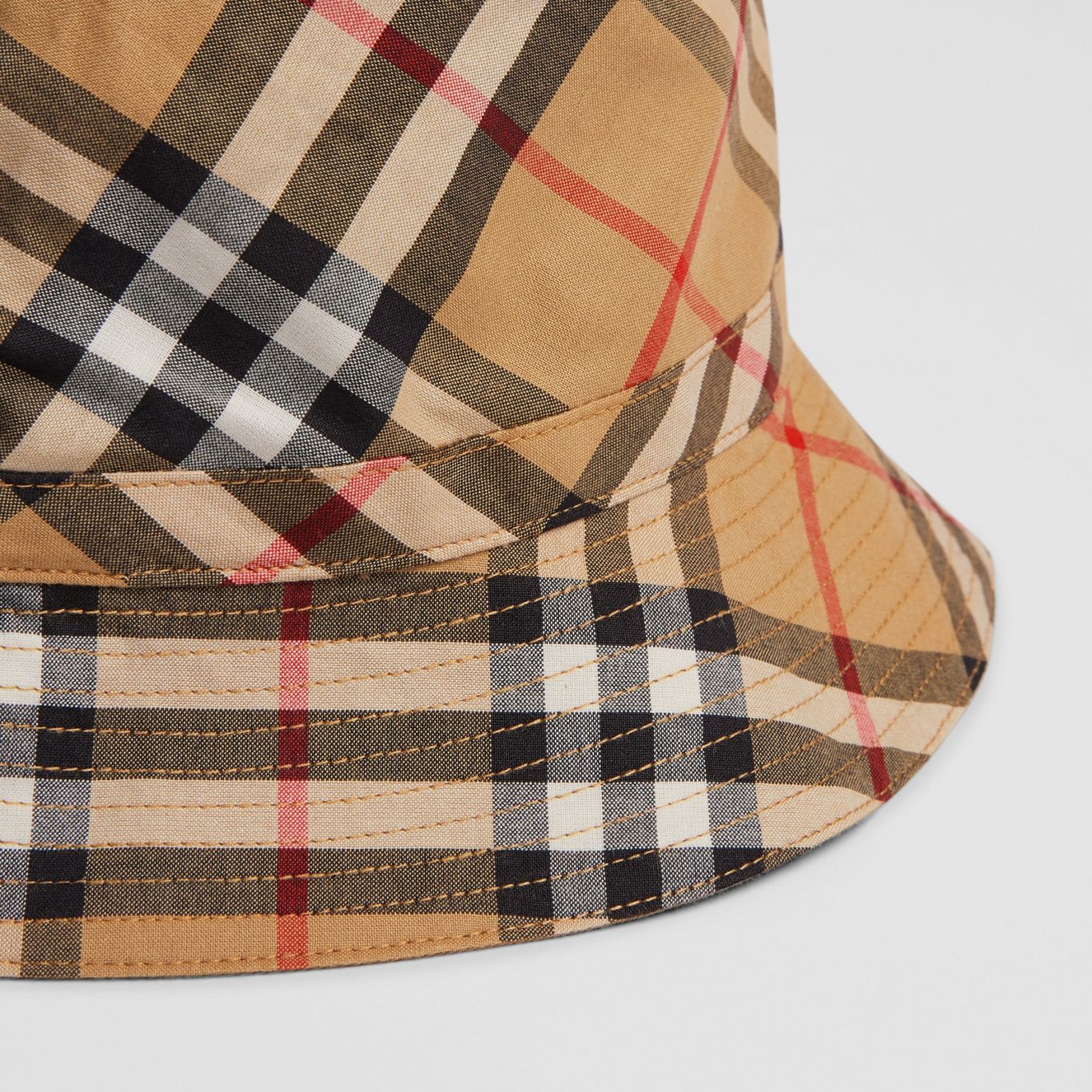 Girls & Boys Yellow Check Hat