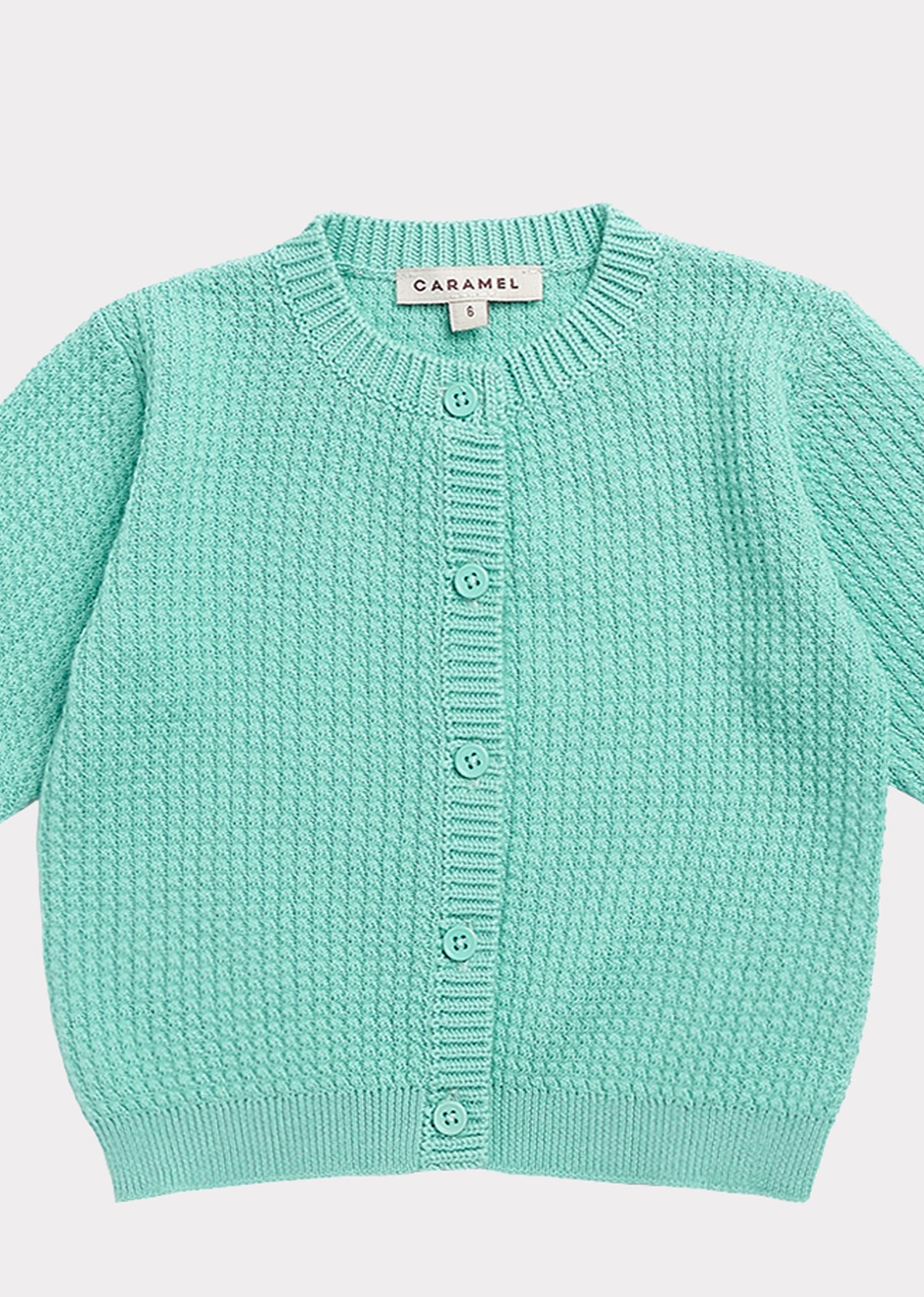 Gilet vert en coton pour bébés filles