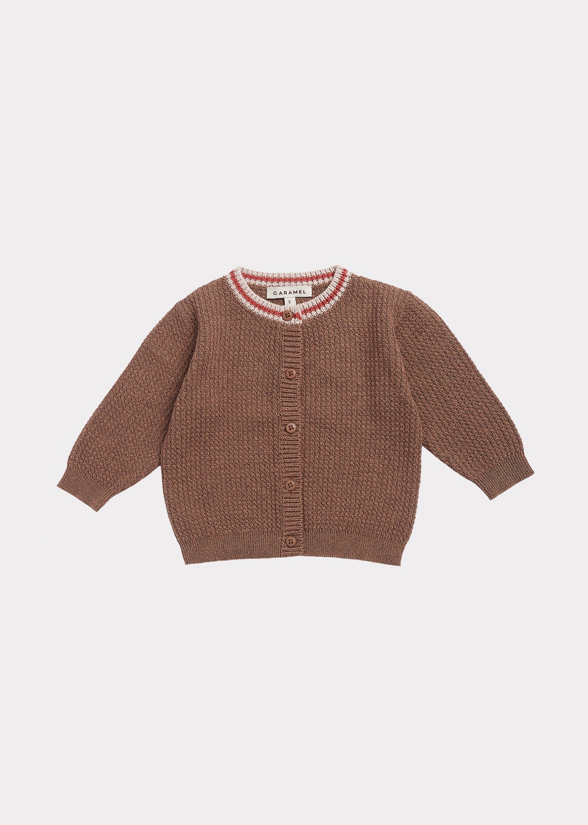 Cardigan bébé garçon en coton marron