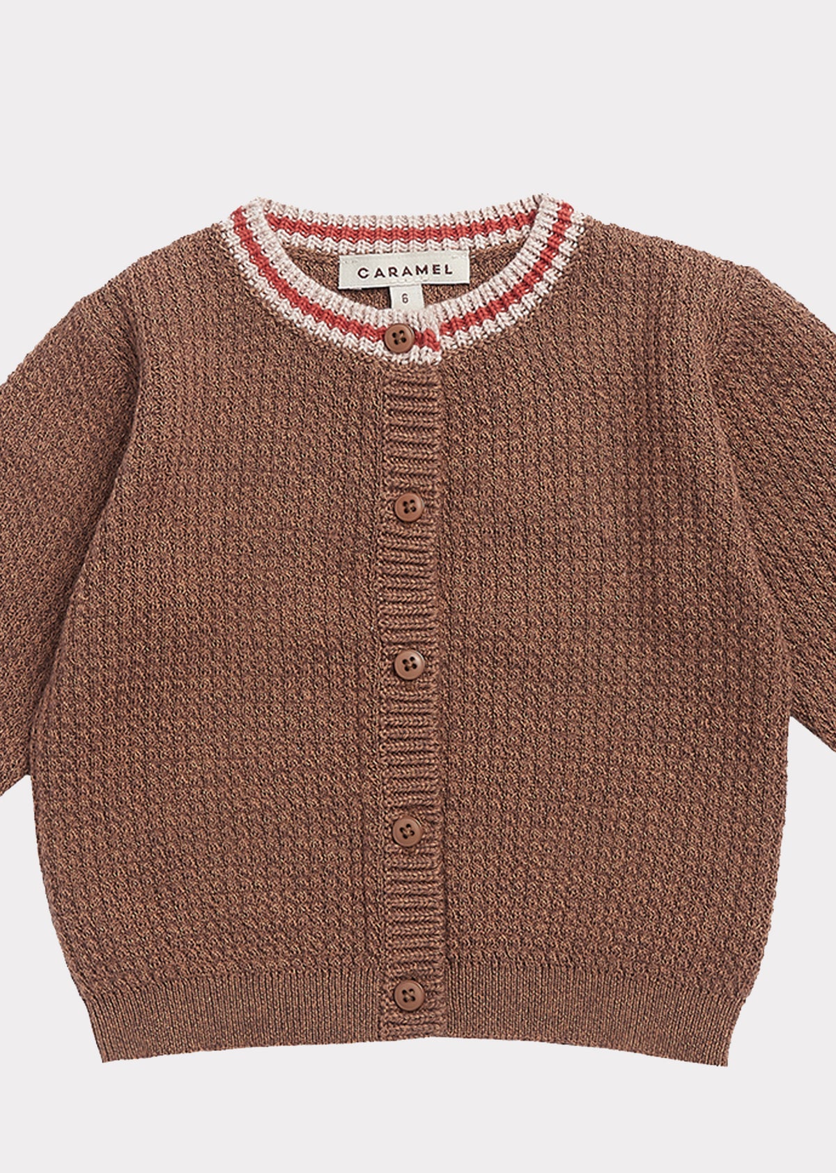 Cardigan bébé garçon en coton marron