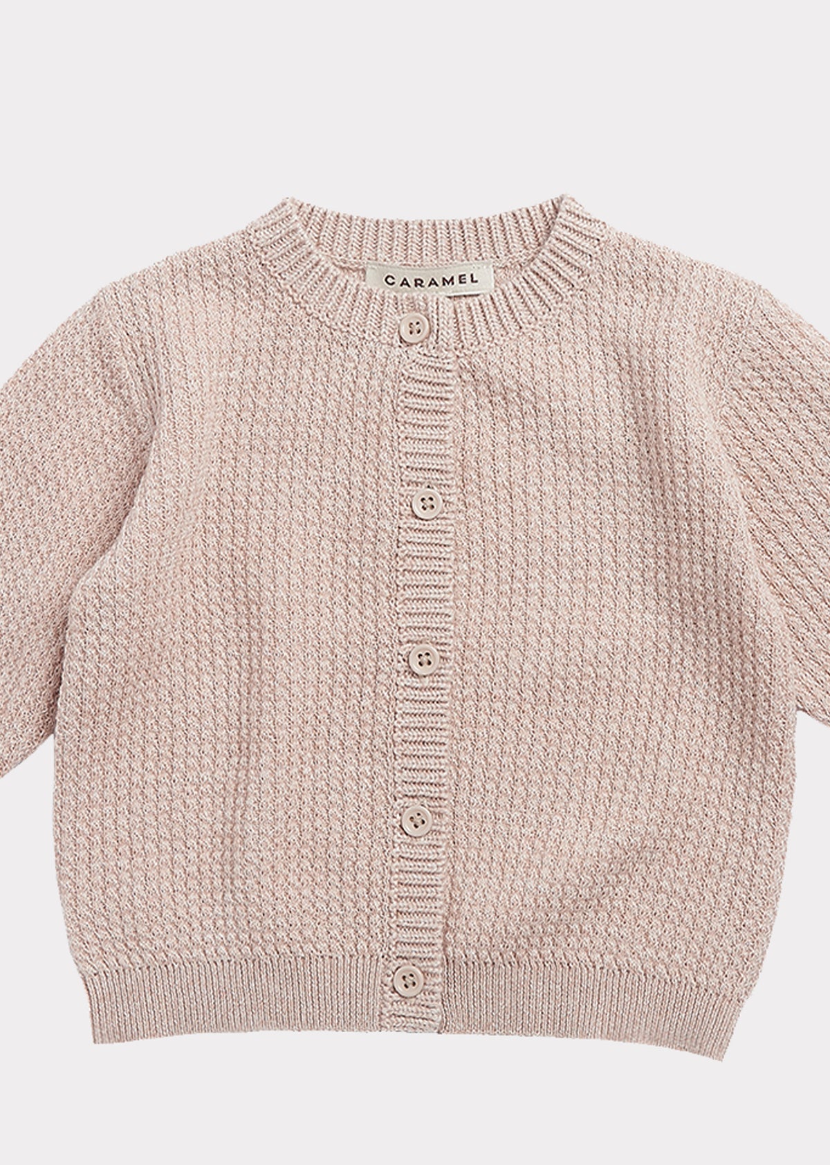 Gilet en coton camel pour bébés filles