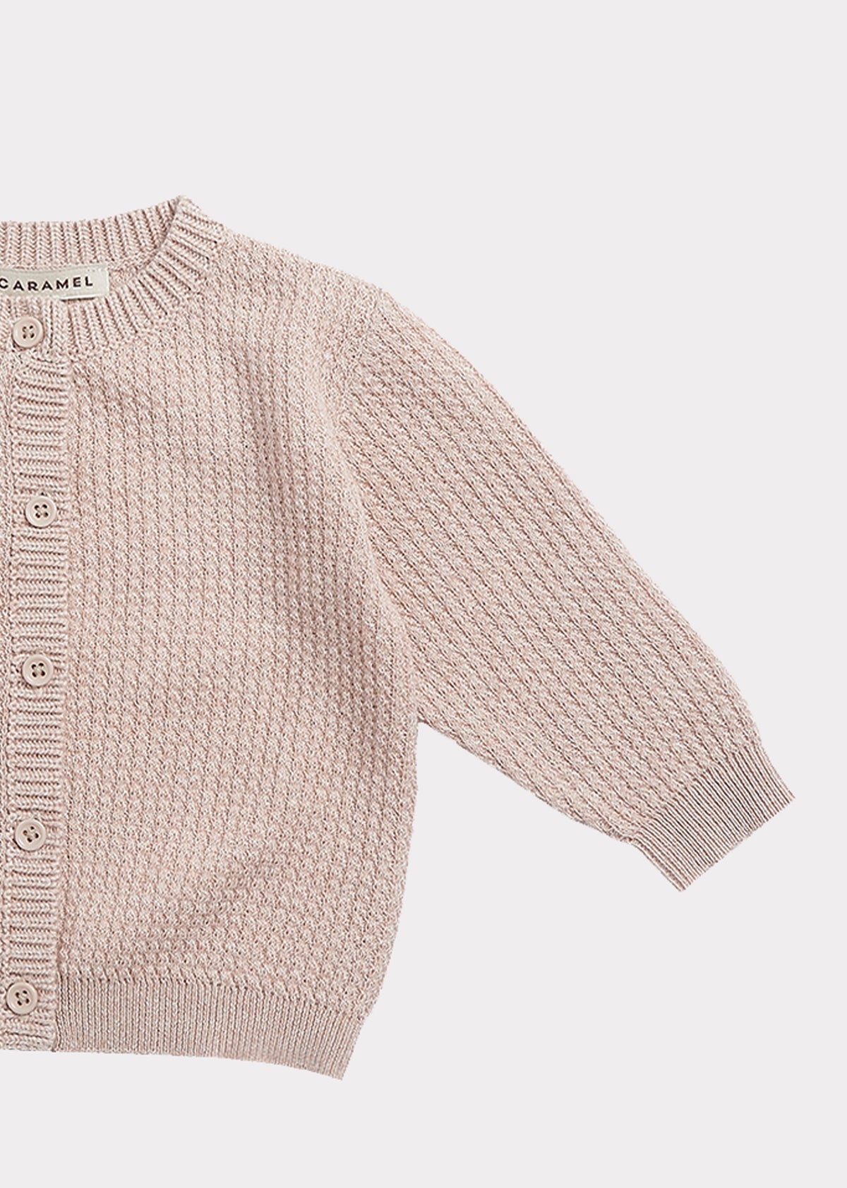 Gilet en coton camel pour bébés filles