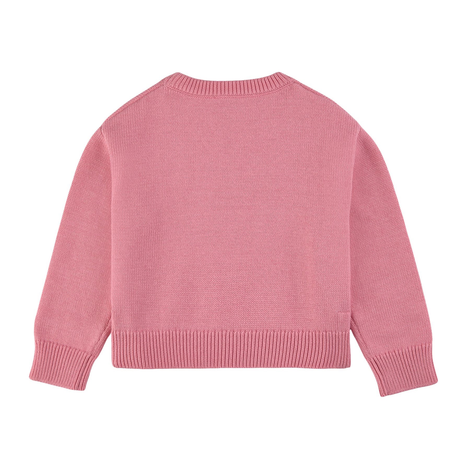 Girls Pink Cotton Sweater