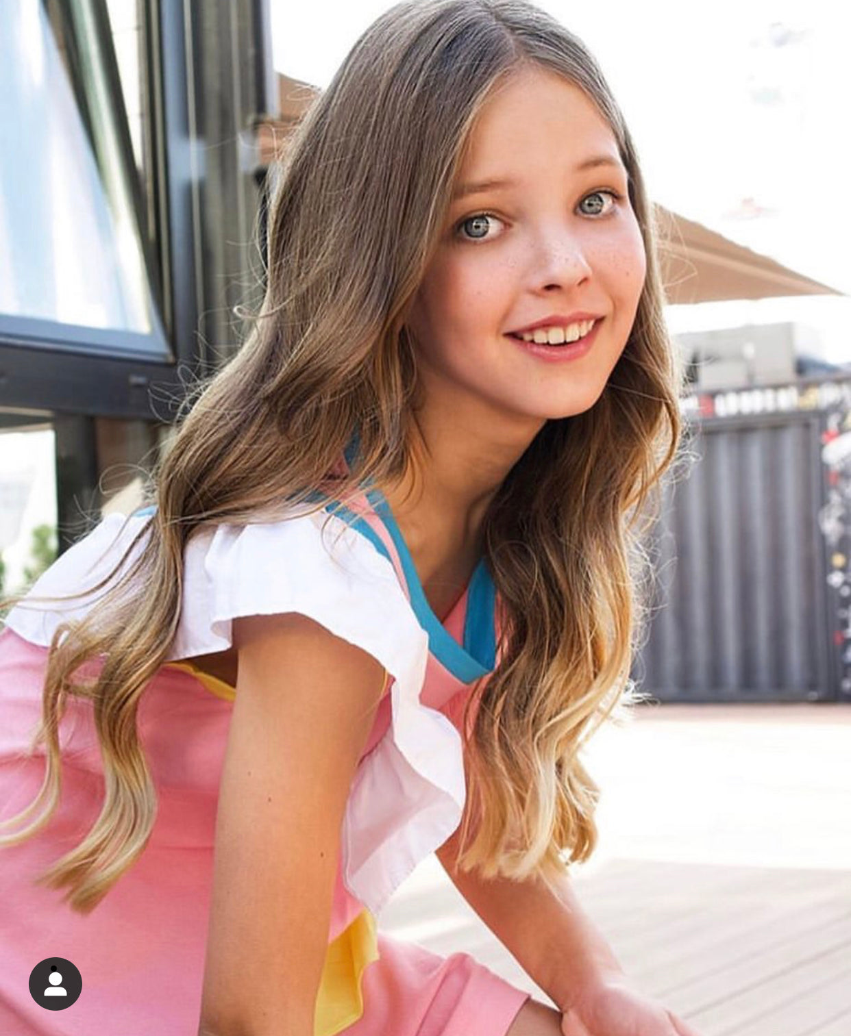 Girls Pink Sleeveless Cotton Dress
