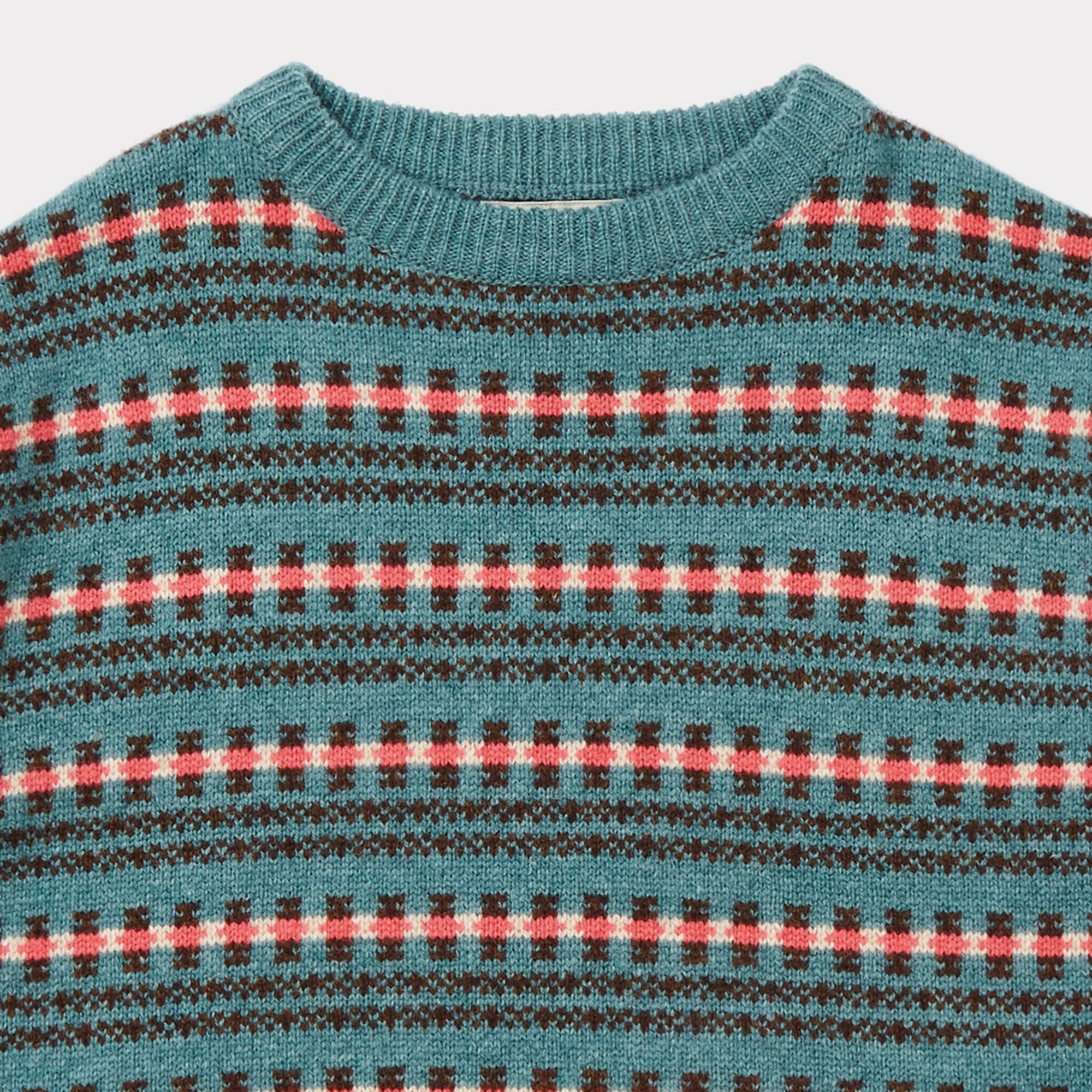 Girls Duck Egg Blue Sweater
