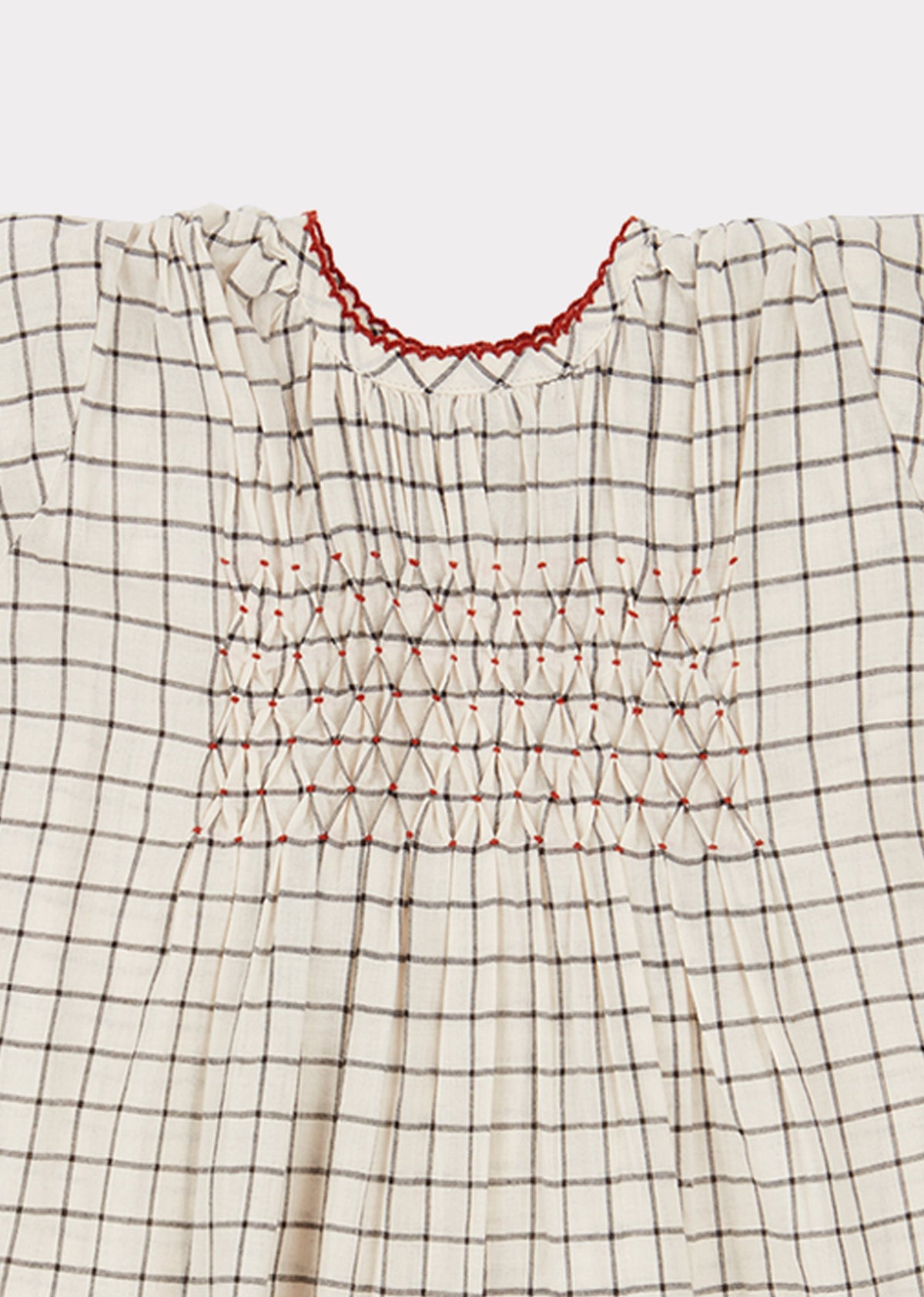 Robe à carreaux noir et blanc pour bébés filles