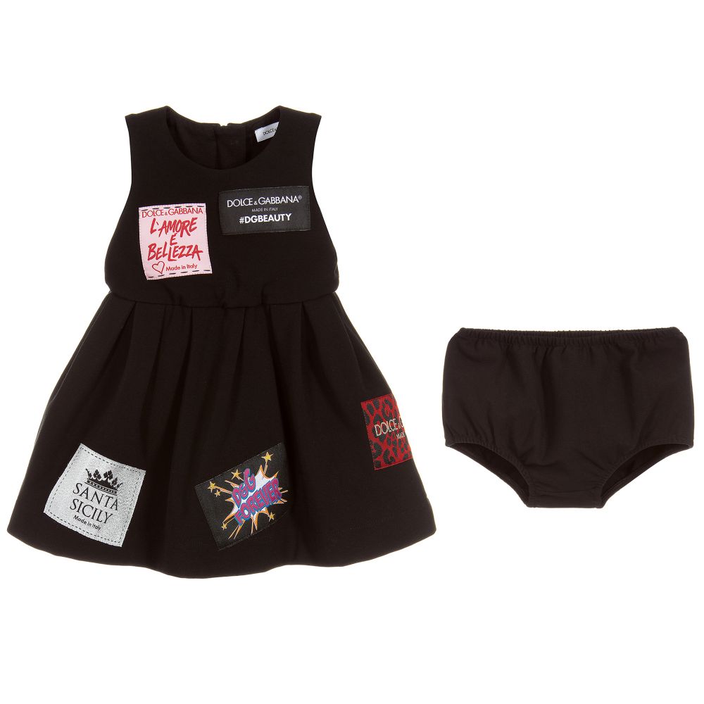 Baby Girls Black Dress