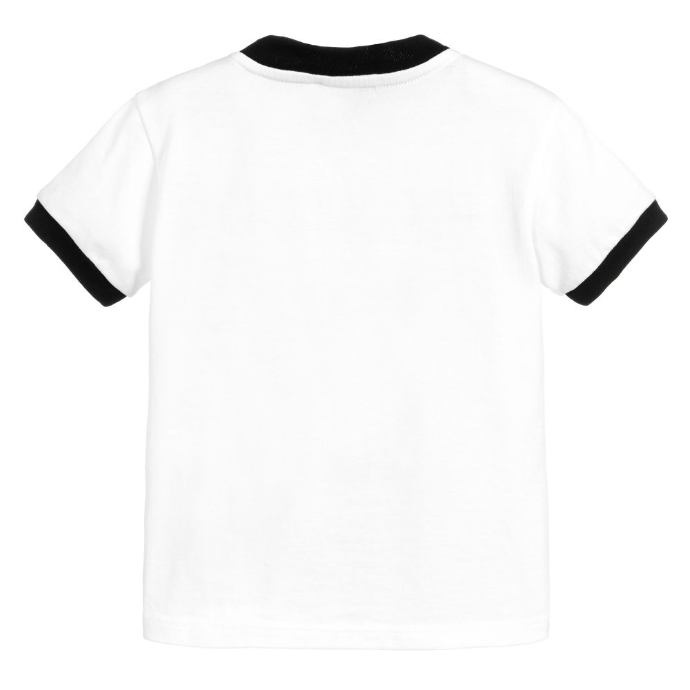 Baby Optical White Cotton T-shirt