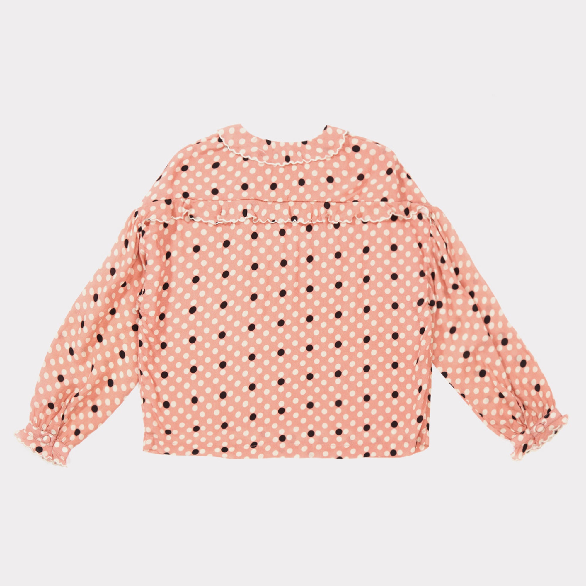 Girls Rose Polka Dot Blouse