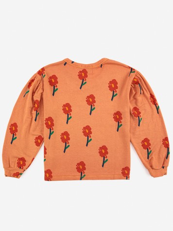 Girls Orange Flowers T-Shirt