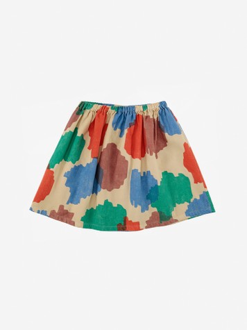 Girls Multicolor Spot Skirt