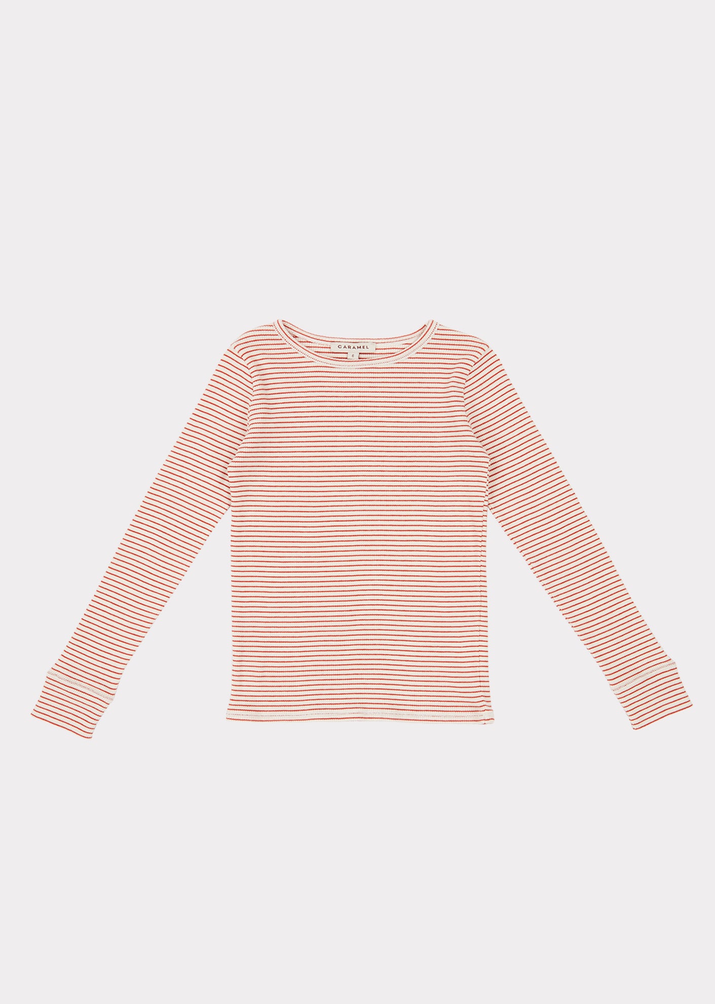 Girls Red Stripe Cotton Top