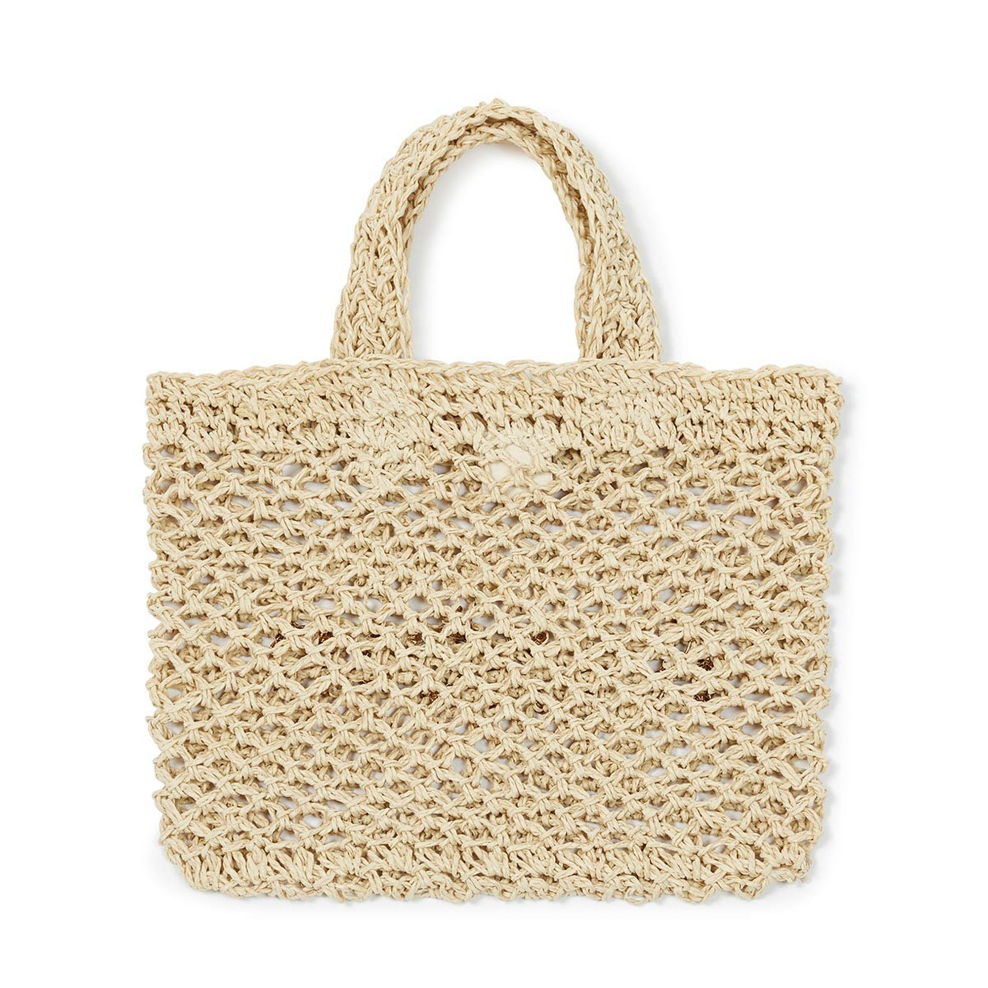 Girls Beige Paper Bag