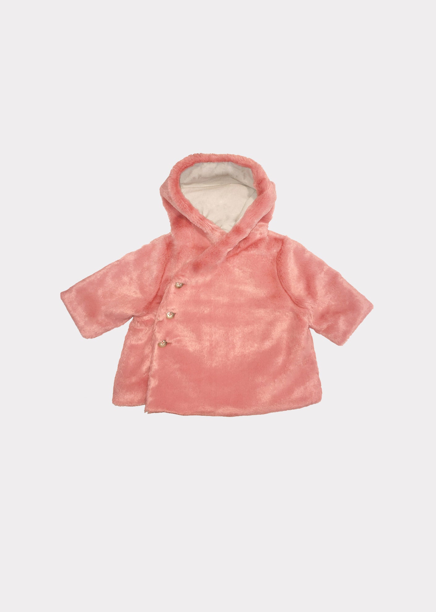 Baby Girls Pink Hooded Coat
