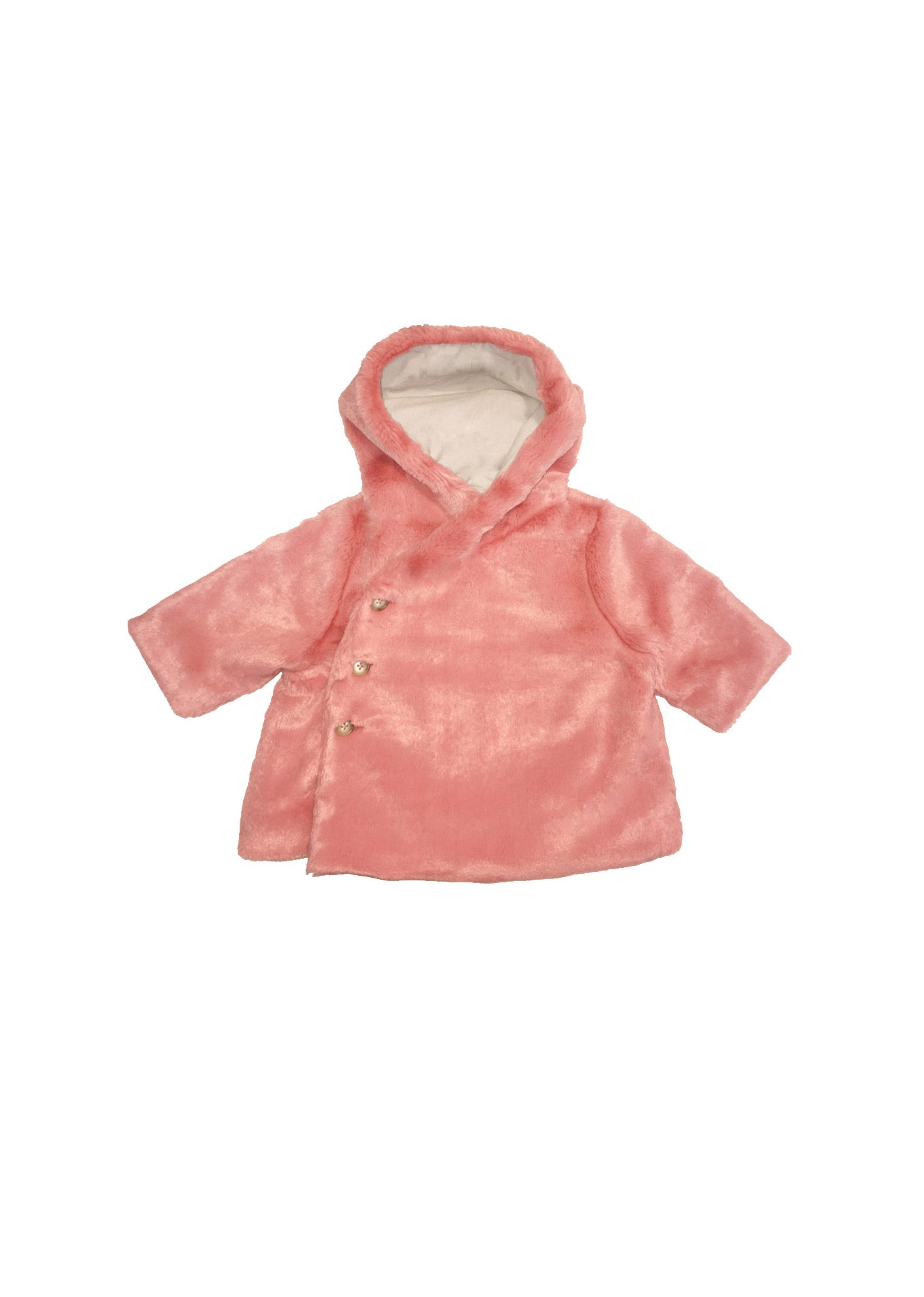 Baby Girls Pink Hooded Coat