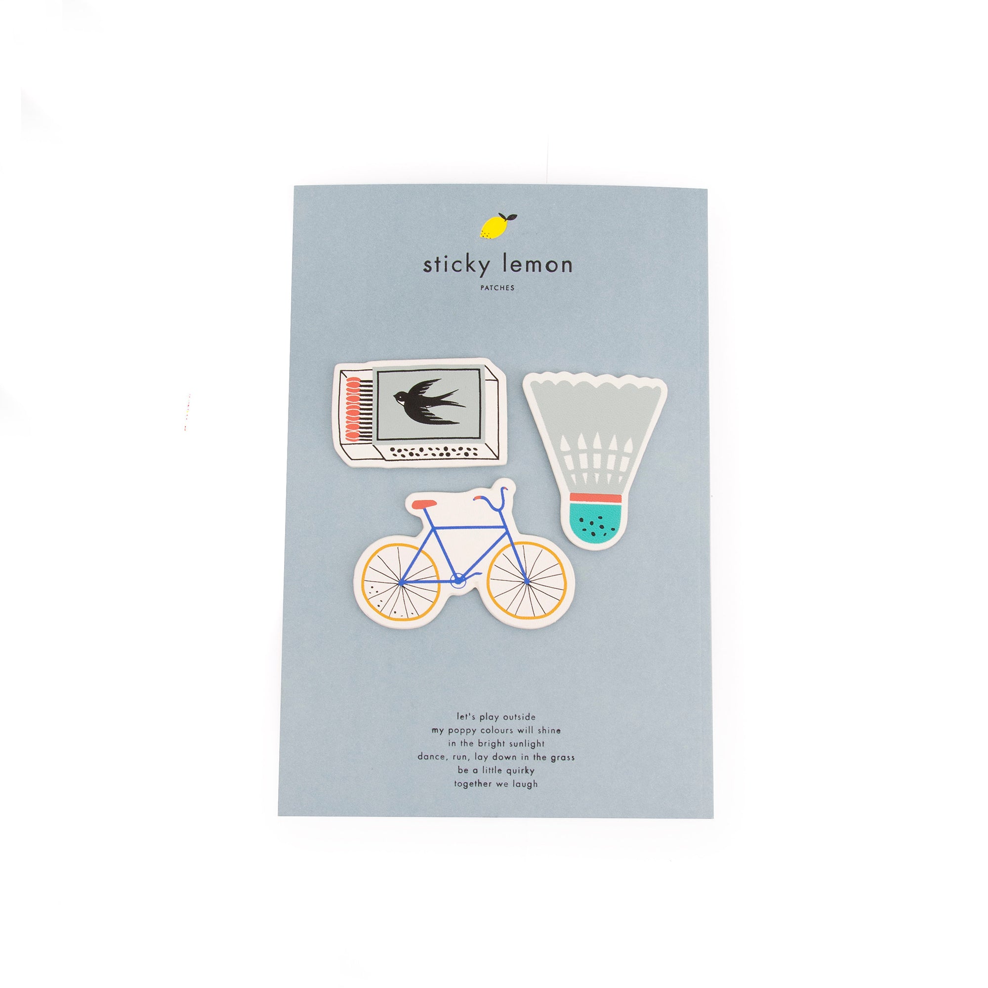 Patches Bike Shuttle Matches On A Card