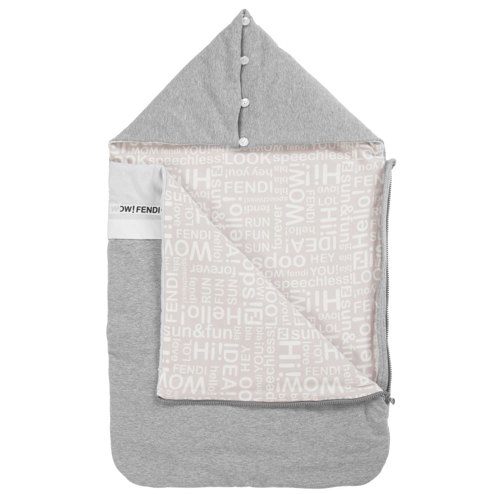 Baby Grey Cotton Sleeping Bag